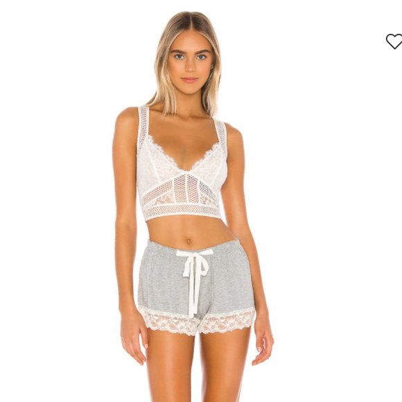 Free People Other - FP Sitting Pretty Brami Longline Lace Bralette